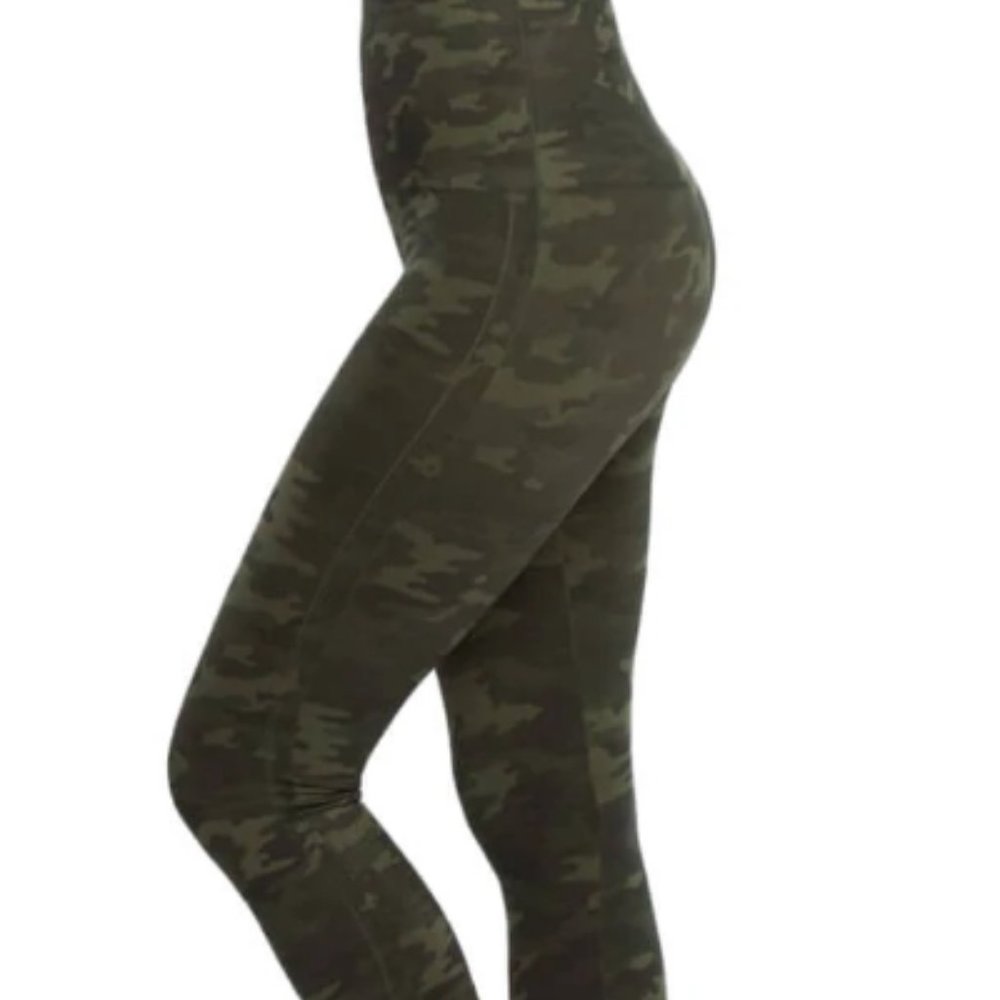 SPANX Camo Leggings - Olive Green